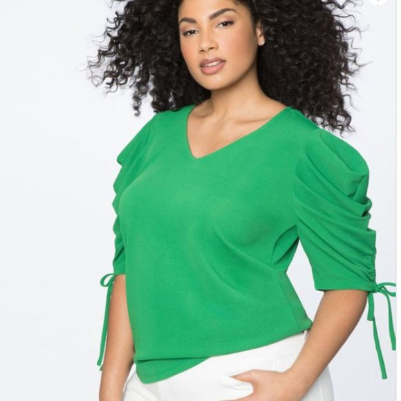Eloquii Tops - Eloquii puff sleeve top